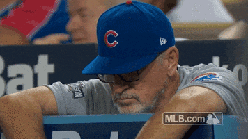 Bored Chicago Cubs GIF by MLB