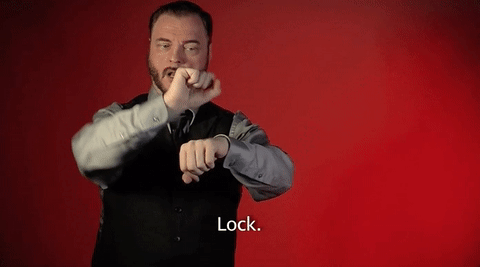 Sign Language Lock GIF by Sign with Robert - Find & Share on GIPHY