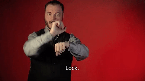 Sign Language Lock GIF by Sign with Robert - Find & Share on GIPHY