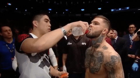 Drinking Water GIF by UFC