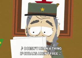 wondering fidel castro GIF by South Park 