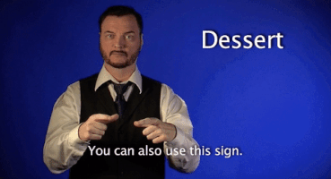 sign language dessert GIF by Sign with Robert