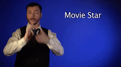 Movie Star Asl GIF by Sign with Robert - Find & Share on GIPHY