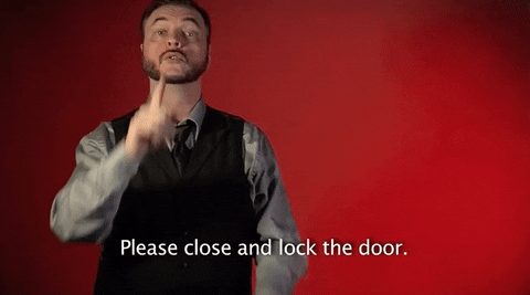 Close The Door Gif