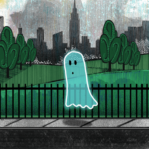Halloween Ghost GIF by Dan Blaushild - Find & Share on GIPHY