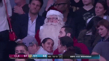 Santa Claus Basketball GIF by NBA