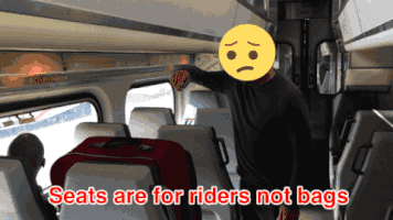 SMCTD etiquette caltrain caltrainmanners GIF