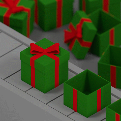 infiniteEntertainment animation christmas red green GIF