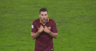 shocked kevin strootman GIF by AS Roma
