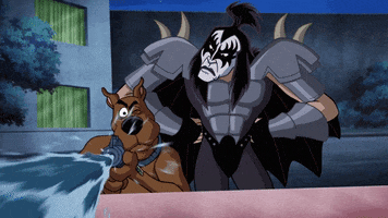 Gene Simmons Kiss GIF by Scooby-Doo