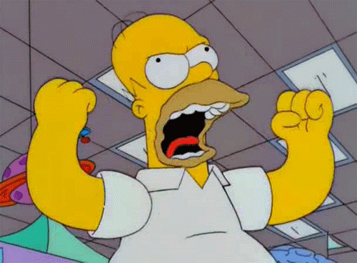New Trending Online The Simpsons Mad Homer Shaking Grr Fists Grrr Fist Shake Shake 