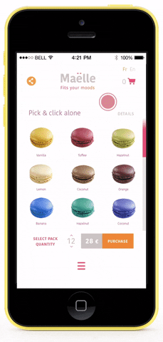 jeremycheramy app macaron responsive maelle GIF