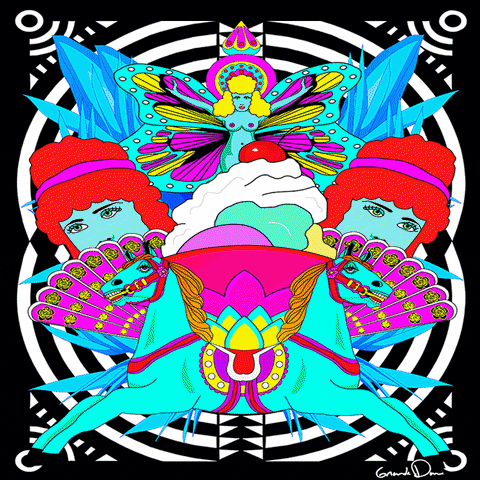 Psychedelic Art GIF by Grande Dame