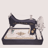 sewing machine illustration GIF by Marie Chapuis