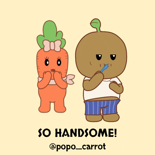 popo_carrot in love lovely handsome vegetables GIF