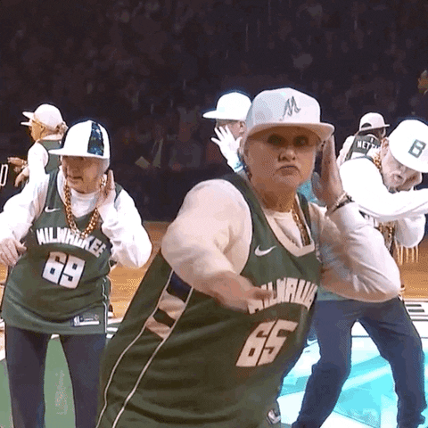 Dance Dancing GIF by Milwaukee Bucks