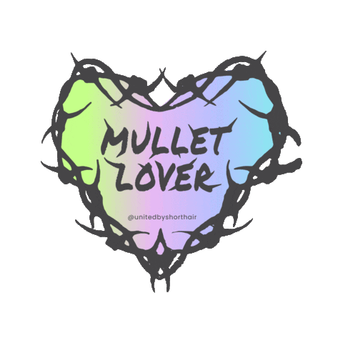 Mullet Sticker by United By Short Hair