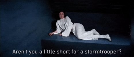 Episode 4 Arent You A Little Short For A Stormtrooper Gif By Star Wars Find Share On Giphy