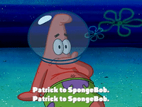 spongebob patrick i love you gif