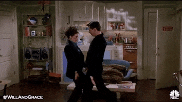 megan mullally dancing GIF by Will & Grace