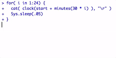 romainfrancois clock emoji r GIF