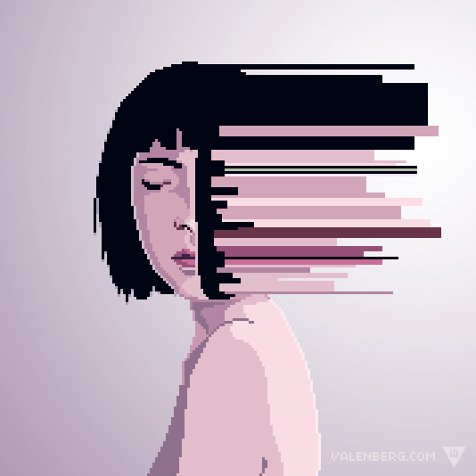valenberg pixelart glitch dream GIF