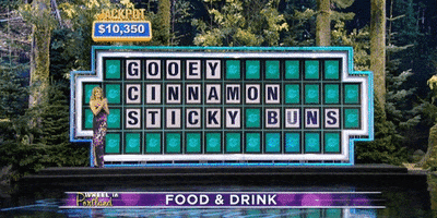 the set gooey cinnamon sticky buns GIF by Wheel of Fortune