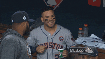 Houston Astros Giggle GIF by MLB