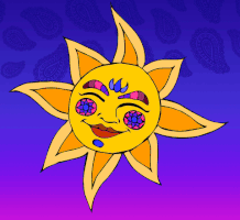 AlisonR happy trippy psychedelic sun GIF