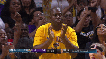 Magic Johnson Lakers GIF by WNBA