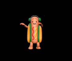 Hot Dog Dancing GIF by reactionseditor