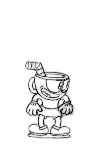 studioMDHR intro cuphead mugman penciltest GIF
