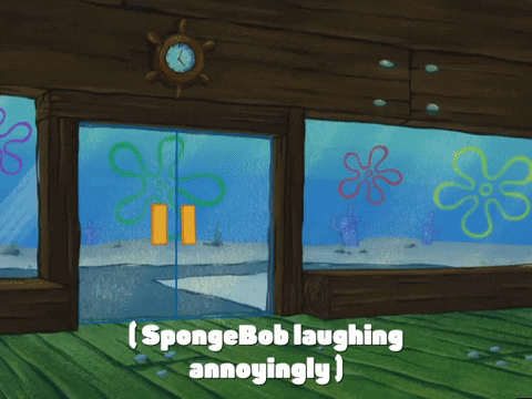 spongebob laughing