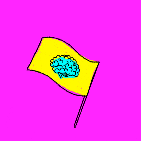 Flag Brain GIF by Kochstrasse™