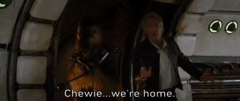 the force awakens chewie were home GIF by Star Wars
