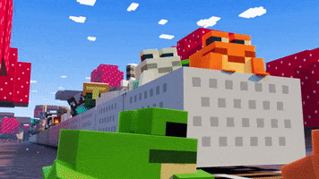 Lets Go Frog GIF by Minecraft