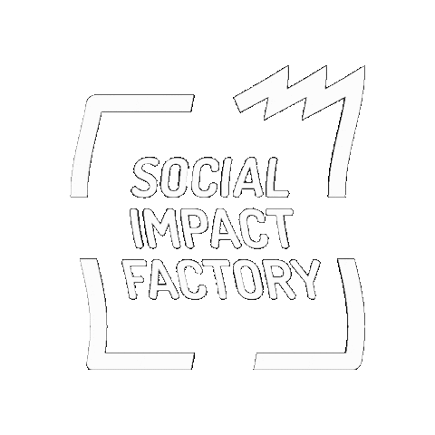 Social impact factory Sticker