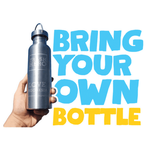 Bottle Zerowaste Sticker by Trash Hero World