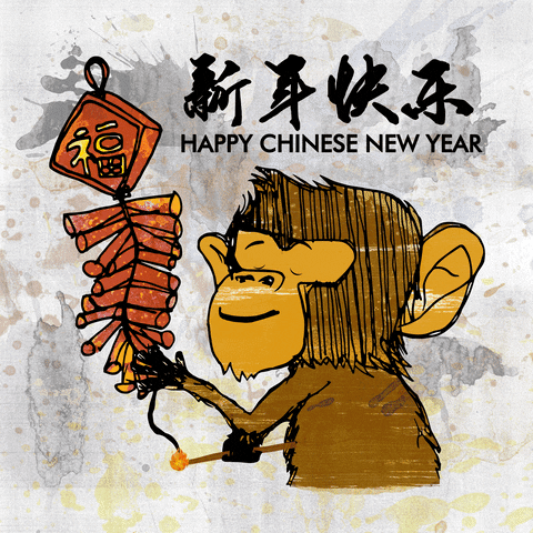 leotee firecracker chaos monkey chaos hotel kl cny GIF