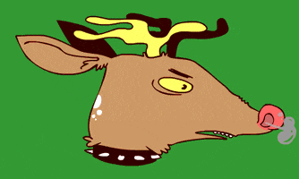 sarahmaes christmas xmas deer reindeer GIF