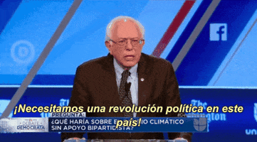 bernie sanders democratic debate 2016 GIF by Univision Noticias