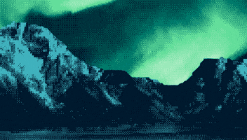 pixel art aurora borealis GIF by Nate Makuch