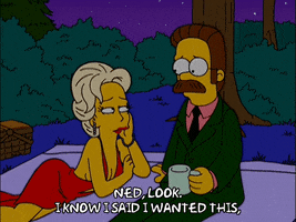 episode 8 woman on picnic with flanders GIF