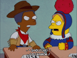 Season 9 Oh Canada GIF by The Simpsons