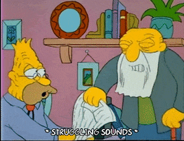 Season 1 Jasper Beardley GIF by The Simpsons