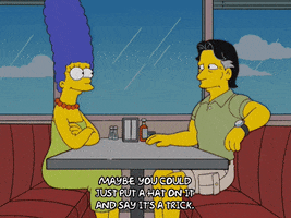marge simpson diner GIF
