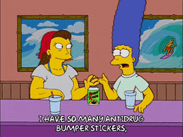 watching marge simpson GIF