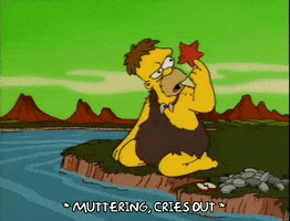 Season 9 Neanderthal GIF by The Simpsons