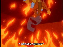 scared homer simpson GIF
