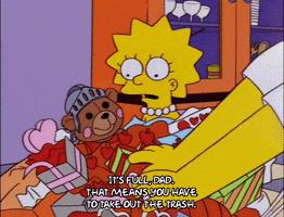 Lisa Simpson Trash GIF by The Simpsons